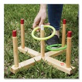 Clearance Center | Champion Sports QS1 Plastic/Wood Ring Toss Set - Assorted Colors (9-Piece/Set) image number 6