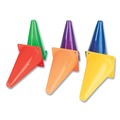 Floor Signs & Safety Signs | Champion Sports TC9SET 5 in. x 5 in. Base 9 in. Tall  High-Visibility Plastic Cones - Assorted Colors (6/Set) image number 4