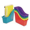 Boxes & Bins | Storex 70113U06C Small Book Bin, 1.5 gal, 4.5-in x 11.75-in x 8.5-in, Assorted Bright Colors, 6/Pack image number 3