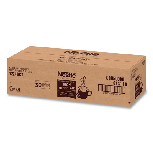 Beverages & Drink Mixes | Nestle 12240821 0.28 oz Hot Cocoa Mix Packet - Rich Chocolate (180/Carton) image number 0