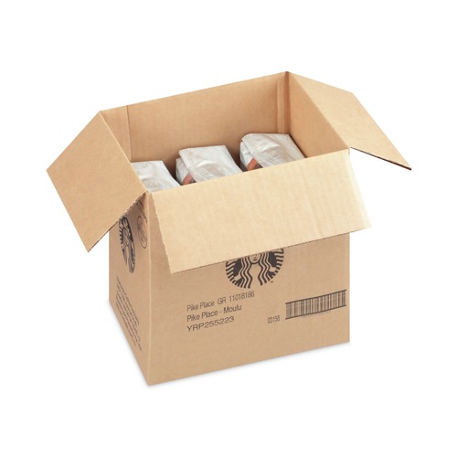 Coffee | Starbucks 12411954 1 lb Bag Coffee - Pike Place (6/Carton) image number 0