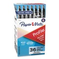 Pens | Paper Mate 1921067 Profile Bold 1.4 millimeter Retractable Ballpoint Pen Value Pack - Black Ink/Translucent Black Barrel (36/Box) image number 2