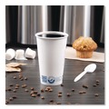 Cups and Lids | SOLO 316RC-PLANET Recycled Content PCF Paper Hot Cups ProPlanet Seal 16 oz White/Blue (1000/Carton) image number 4