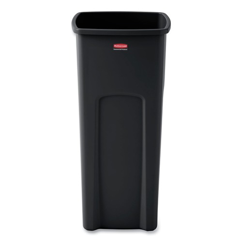 Trash & Waste Bins | Rubbermaid Commercial FG356988BLA Untouchable Waste Container, Square, Plastic, 23gal, Black image number 0