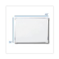 White Boards | Flipside 17641 48 in. x 36 in. Framed Dry Erase Board - White Surface, Satin Aluminum Frame image number 1