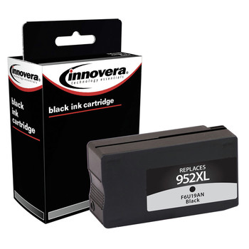  | Factory Reconditioned Innovera IVR952BXL 2,000 Page-Yield Remanufactured High-Yield Ink Replacement for 952XL (F6U19AN) - Black