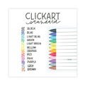 Pens | Zebra 69012 0.6 mm Retractable Fine ClickArt Porous Point Pen - Assorted Ink/Barrel Colors (12/Pack) image number 1