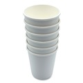 Cups and Lids | Boardwalk BWKDW8HCUP 8 oz. Double-Walled Paper Hot Cups - White (500/Carton) image number 3