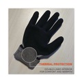Cleaning Gloves | Ergodyne 17634 ProFlex 7501 Coated Waterproof Winter Gloves - Large Gray (1-Pair) image number 5