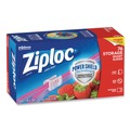 Food Service | Ziploc 316490 5.88 in. x 1.88 in. x 7.88 in. Quart Slider Storage Bags - Clear (9/Carton) image number 1