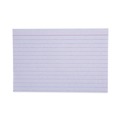 Flash Cards | Universal UNV47230EE 4 in. x 6 in. Index Cards - Ruled, White (100/Pack) image number 2