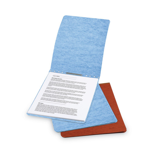 Report Covers & Pocket Folders | ACCO A7019022A 8.5 in. x 14 in. 2 in. Capacity Two-Piece Prong Fastener Top Bound Report Cover with Tyvek Reinforced Hinge - Light Blue image number 0