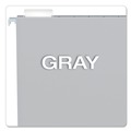File Folders | Pendaflex 81604 1/5-Cut Tabs Letter Size Colored Hanging Folders - Gray (25/Box) image number 1