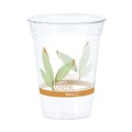 Cups and Lids | Dart RTP16DBARE 16 - 18 oz. Bare Eco-Forward Leaf Design RPET Cold Cups - Clear (50/Pack) image number 1