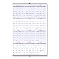 Bulletin Boards | Brownline C172212 12-Month (Jan to Dec): 2026 24 in. x 36 in. Yearly Wall Calendar - White/Blue Sheets image number 0