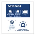 Paper Towels and Napkins | Tork 101293 9.13 x 9.5 2-Ply Multifold Paper Towels - White (189/Pack, 16 Packs/Carton) image number 6