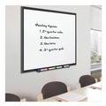 White Boards | Quartet 2548B 96 in. x 48 in. Classic Series Porcelain Magnetic Dry Erase Board - White Surface, Black Aluminum Frame image number 6