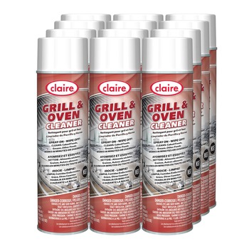 Claire 1000010930 18 oz. Aerosol Spray Grill and Oven Cleaner (12/Carton)