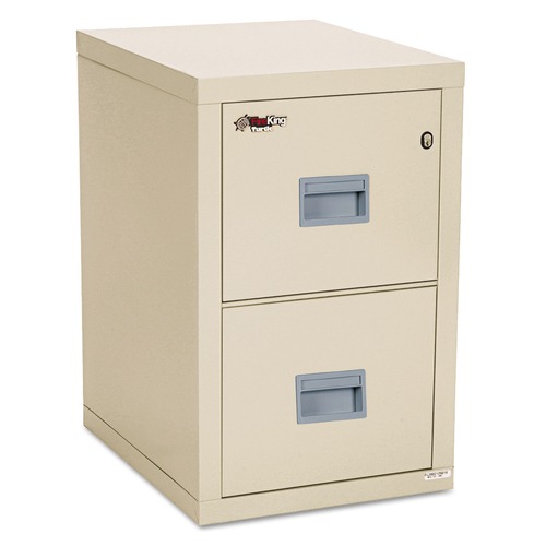 Office Filing Cabinets & Shelves | FireKing 2R1822-CPA Compact Turtle 17.75 in. x 22.13 in. x 27.75 in. 2 Legal/Letter File Drawers 1-Hour Fire Insulated Vertical File - Parchment image number 0