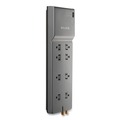 Surge Protectors | Belkin BE108230-12 3390 J 8 AC Outlets 12 ft. Cord Home/Office Surge Protector - Dark Gray image number 0