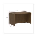 Office Desks & Workstations | Alera VA214830WA Valencia Series 47.25 in. x 29.5 in. x 29.63 in. Straight Front Desk Shell - Modern Walnut image number 7