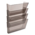 Desktop Organizers | Deflecto 73402 DocuPocket 13 in. x 4 in. 4 Sections Letter Size Stackable Four-Pocket Wall File - Smoke image number 3