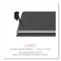 Office Furniture Accessories | Alera ALEKBT1B 30.7 in. x 13 in. AdaptivErgo Clamp-On Keyboard Tray - Black image number 3