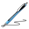 Pens | Schneider 132501 Slider Rave XB Extra-Bold 1.4 millimeter Retractable Ballpoint Pen - Black Ink/Black/Light Blue Barrel image number 1