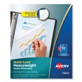 Sheet Protectors | Avery 73803 Letter Size Quick Top and Side Loading Sheet Protectors - Non-Glare Clear (50/Box) image number 0