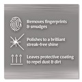 All-Purpose Cleaners | WEIMAN 92CT 1-Ply 7 in. x 8 in. Stainless Steel Wipes - White (4/Carton) image number 4