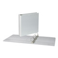 Binders | Universal UNV20746PK 11 in. x 8.5 in. 2 in. Capacity 3 Rings Slant D-Ring View Binder - White (4/Pack) image number 1