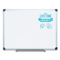 White Boards | MasterVision CR0801170MV 36 in. x 48 in. Porcelain Value Dry Erase Board - White Surface/Satin Aluminum Frame image number 1