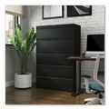 Office Filing Cabinets & Shelves | Alera 25513 42 in. x 18.63 in. x 67.63 in. 5 Legal/Letter/A4/A5 Size Lateral File Drawers - Black image number 4