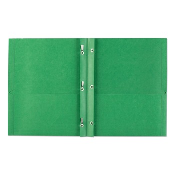 Avery 47977 0.5 in. Capacity 11 in. x 8.5 in. Prong Fastener Two-Pocket Folder - Green (25/Box)