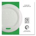 Labor Day Sale | Eco-Products EP-ECOLID-W 10 - 20 oz. EcoLid Renewable/Compostable Hot Cup Lid - White (800/Carton) image number 4