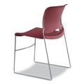 Office Chairs | HON H4041.MB.Y Olson Stacker 300 lbs. Capacity 17.75 in. Seat Height High Density Chair - Mulberry/Chrome (4/Carton) image number 7