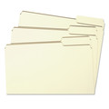 File Folders | Smead 10337 0.75 in. Expansion Reinforced 1/3-Cut Tab 11-pt Manila File Folders - Letter Size/Manila (100/Box) image number 3