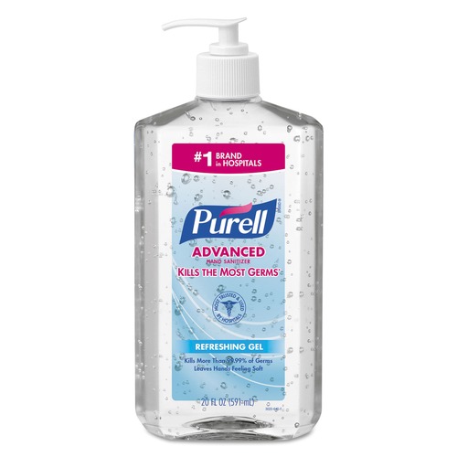 Hand Sanitizers | PURELL 3023-12 20 oz. Pump Advanced Refreshing Gel Hand Sanitizer - Clean Scent image number 0