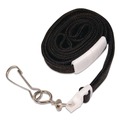 Label & Badge Holders | Advantus 75404 36 in. Long Metal J-Hook Style Deluxe Safety Lanyards - Black (24/Box) image number 1