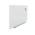 White Boards | Universal UNV43202 Frameless 36 in. x 24 in. Magnetic Glass Marker Board - White image number 2