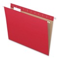 File Folders | Pendaflex 81608 1/5-Cut Tabs Letter Size Colored Hanging Folders - Red (25/Box) image number 1