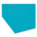 File Folders | Smead 13143 1/3-Cut Tabs Assorted Letter Size 0.75 in. Expansion Colored File Folders - Teal (100/Box) image number 3