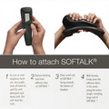 Office Phones & Accessories | Softalk 101 2.63 in. x 7.5 in. x 2.25 in. Standard Telephone Shoulder Rest - Black image number 7