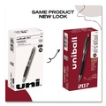 Pens | uni-ball 33950 Signo 207 0.7 mm Retractable Gel Pen - Black Ink/Smoke/Black Barrel/Medium (1-Dozen) image number 4
