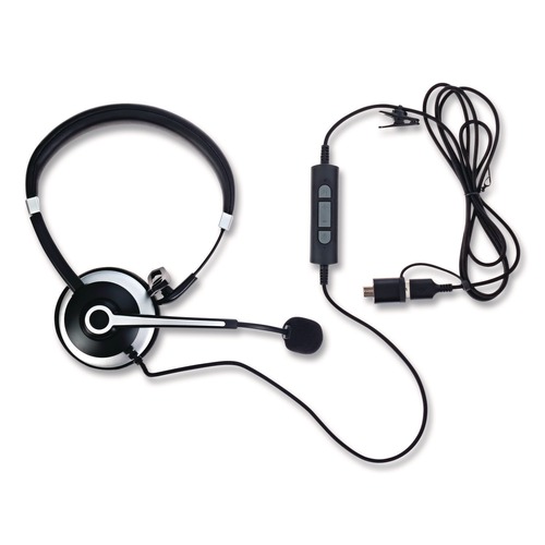 Office Electronics & Batteries | Spracht HSUSB1 SPT-HSUSB1 Over-the-Head Monaural Headset image number 0