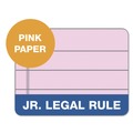 Notebooks & Pads | TOPS 63050 50-Sheet 5 in. x 8 in. Narrow Rule Prism plus Colored Writing Pads - Pastel Pink (12/Pack) image number 2