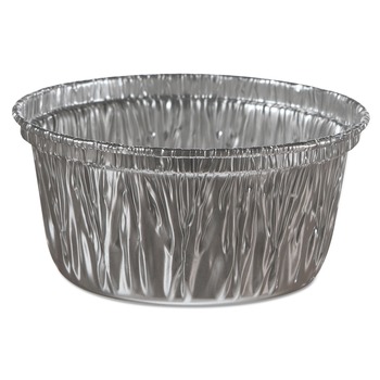 Handi-Foil 34130 4 oz. 3.38 in. Diameter x 1.56 in. Height Aluminum Baking Cups (1000/Carton)