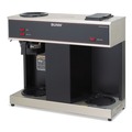 Labor Day Sale | BUNN 04275.0031 Pour-O-Matic 3-Burner 12-Cup Pour-Over Coffee Brewer - Stainless Steel, Black image number 0