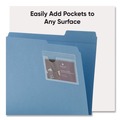 File Folders | Smead 68123 4.06 in. x 3 in. Top Load Self-Adhesive Poly Pockets - Clear (100/Box) image number 4