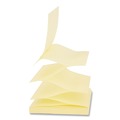 Sticky Notes & Post it | Universal UNV35694 3 in. x 3 in. 90-Sheet Fan-Folded Self-Stick Pop-Up Note Pads - Yellow (24/Pack) image number 4